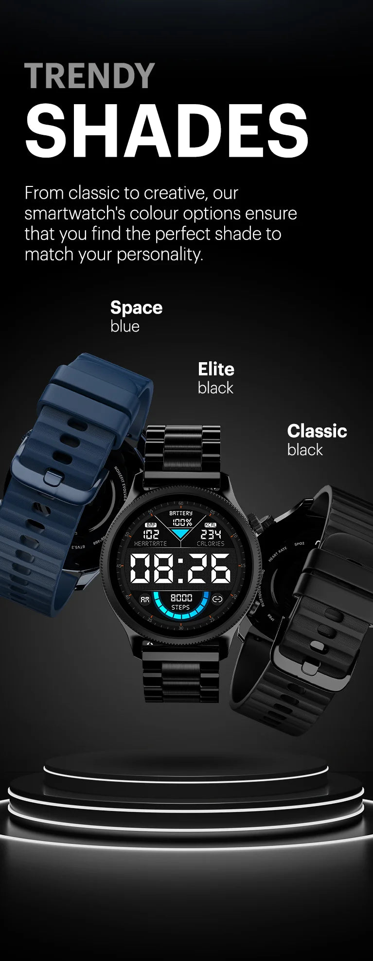 Noise Newly Launched Evolve 2 Play AMOLED Display Smart Watch with Fast  Charging, Always On Displa,