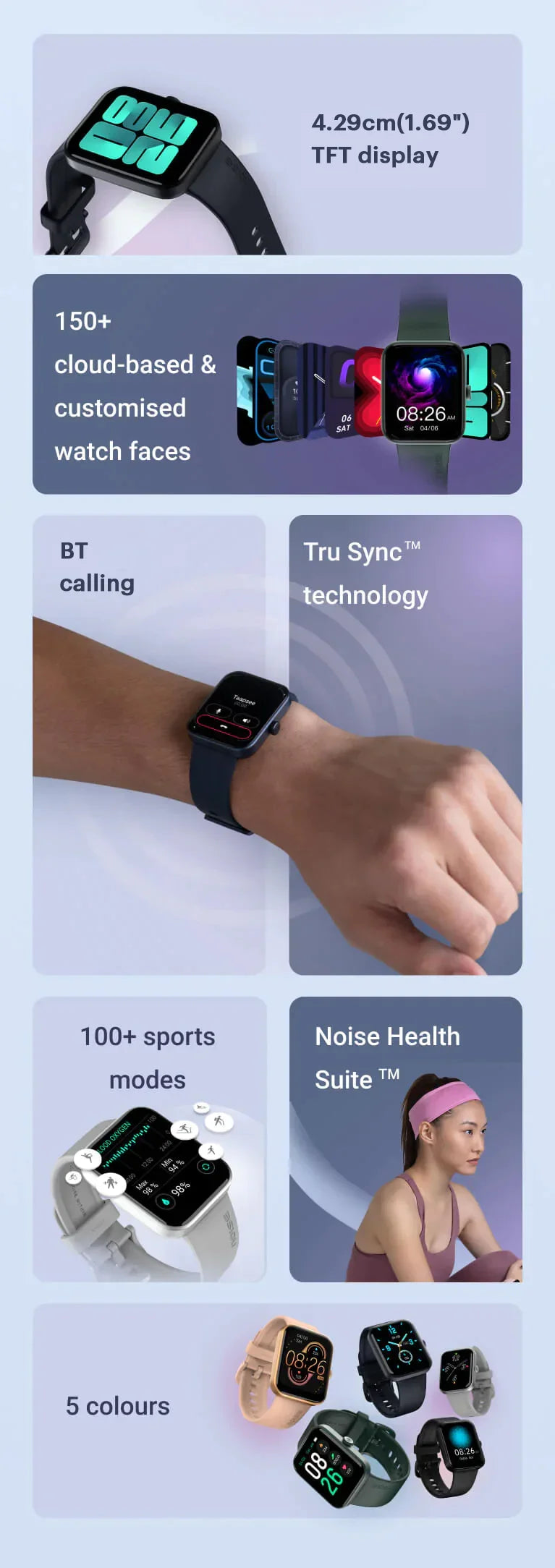 Noise ColorFit Pulse Go Buzz Smartwatch with BT Calling, 1.69